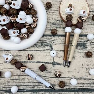 The Caffeinated Expresso Beaded Pen Collection